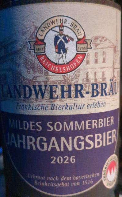 Landwehr-Bräu Jajrgangsbier 2026, Landwehr-Bräu