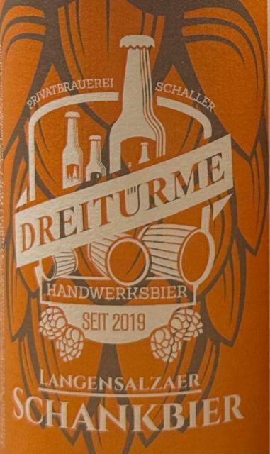 Langensalzaer schankbier 3.3%, Dreitürme Privatbrauerei Schaller, Germany