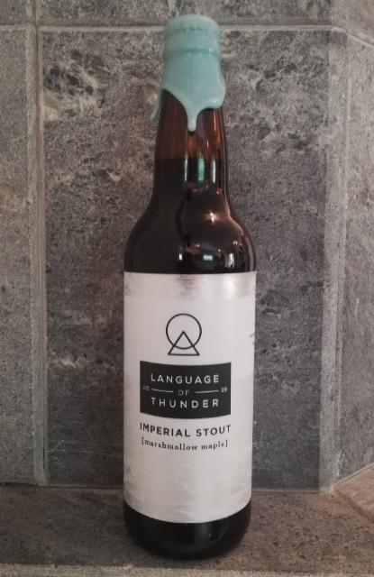 Language of Thunder 2019 (marshmallow maple) 9.7%, TrimTab Brewing, United States