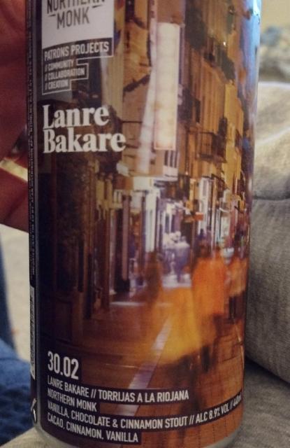 Patrons Project 30.02 // Lanre Bakare // Torrijas a la Riojana 8.9%, Northern Monk Brew Co., England