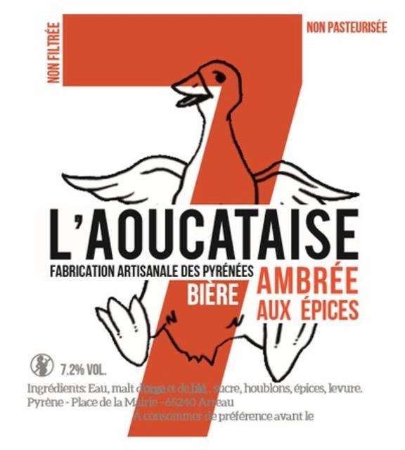 L'Aoucataise Ambrée aux épices 7.2%, Brasserie L'Aoucataise, France