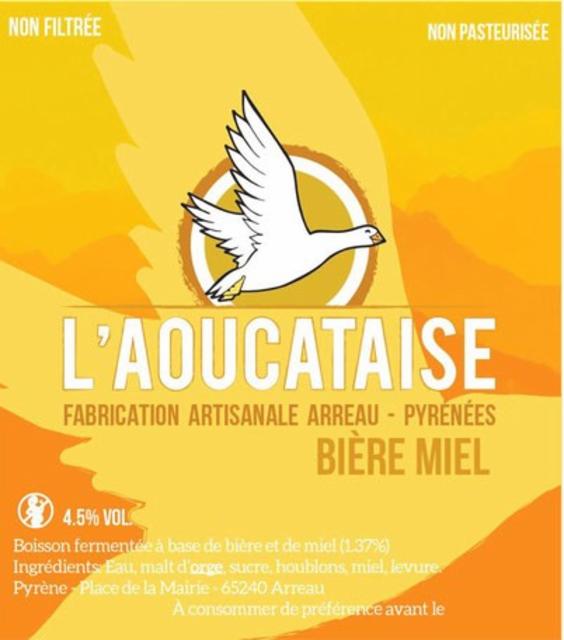L'Aoucataise Miel 4.5%, Brasserie L'Aoucataise, France