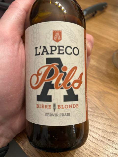 L'apeco pils, Brasserie Grain d'Orge