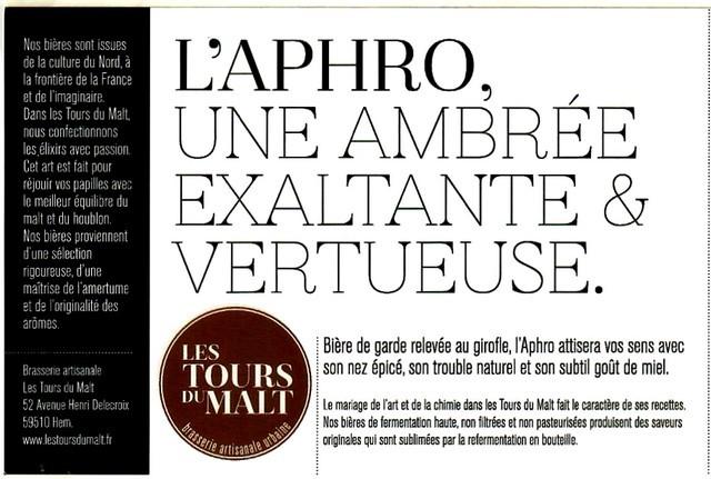 L'Aphro 7.2%, Les Tours Du Malt, France