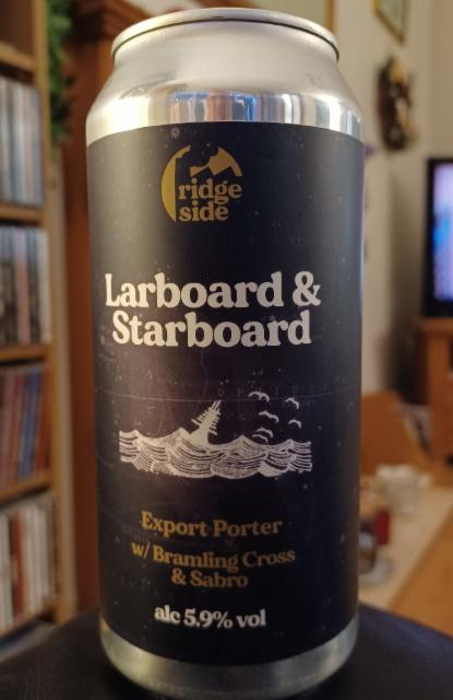 Larboard & Starboard Export Porter 5.9%, Ridgeside Brewery, England