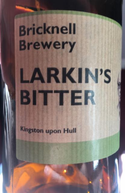Larkin's Bitter 4.4%, Bricknell Brewery, England