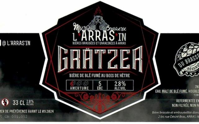 L'Arras'In Grätzer 2.8%, Microbrasserie L'Arras'In, France