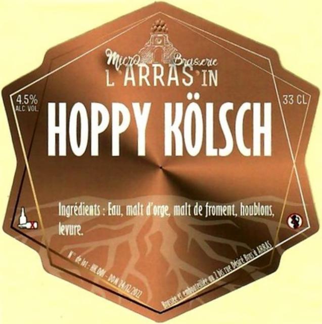 L'Arras'In Hoppy Kölsch 4.5%, Microbrasserie L'Arras'In, France