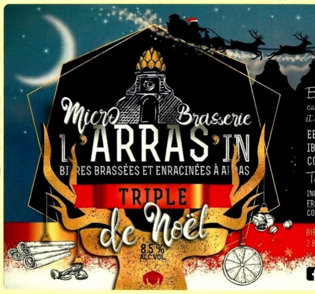 L'Arras'In Triple De Noël 8.5%, Microbrasserie L'Arras'In, France