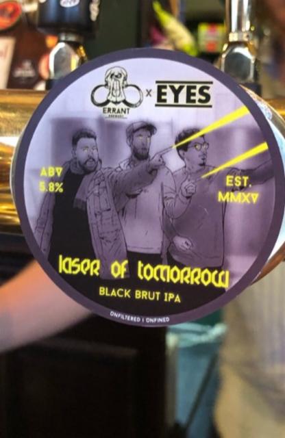 Laser Of Tomorrow 5.8%, Errant Brewery, England