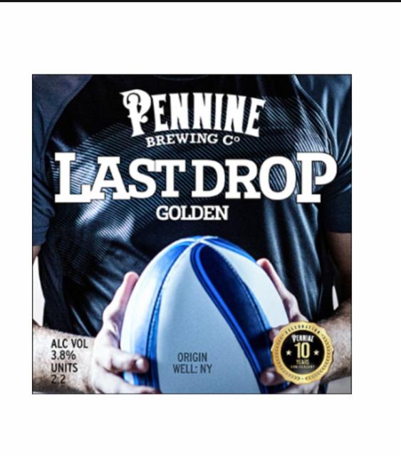 Last Drop 3.8%, Pennine Brewing Co., England