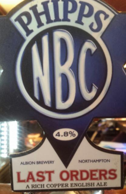 Last Orders 4.8%, Phipps Northampton Brewery Company, England