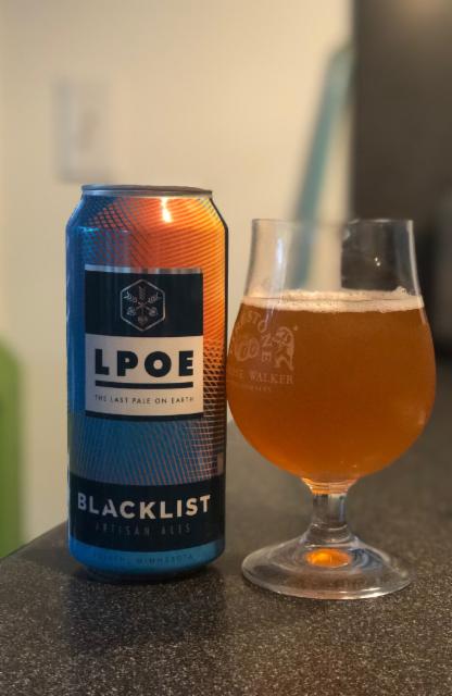 Last Pale on Earth 5.5%, Blacklist Brewing Company, United States