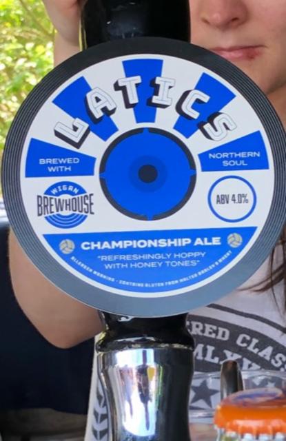 Latics Championship Ale 4.0%, Wigan Brew House Ltd, England
