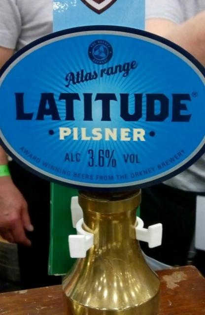 Latitude Pilsner 3.6%, The Orkney Brewery (Sinclair Breweries), Scotland