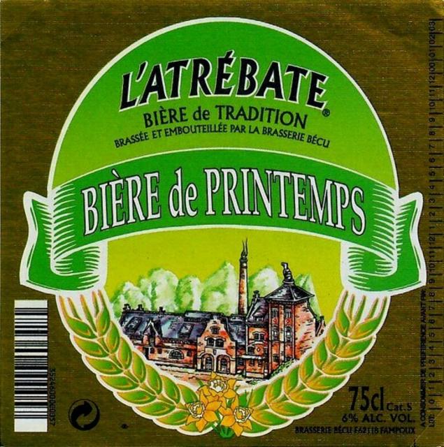 L'Atrébate De Printemps 6.0%, Brasserie De Bécu [Closed], France