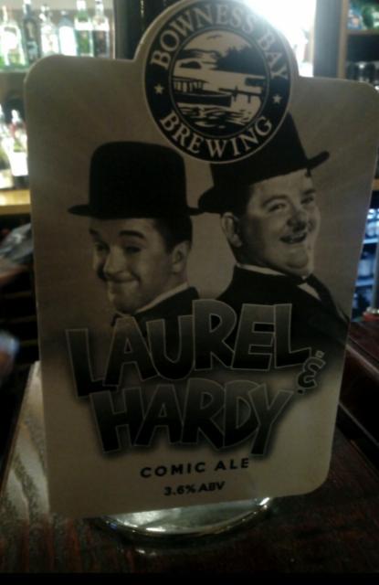 Laurel & Hardy Comic Ale 3.6%, Bowness Bay Brewing, England