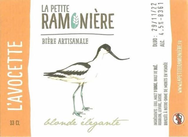 L'Avocette Blonde Élégante 4.5%, La Petite Ramonière, France