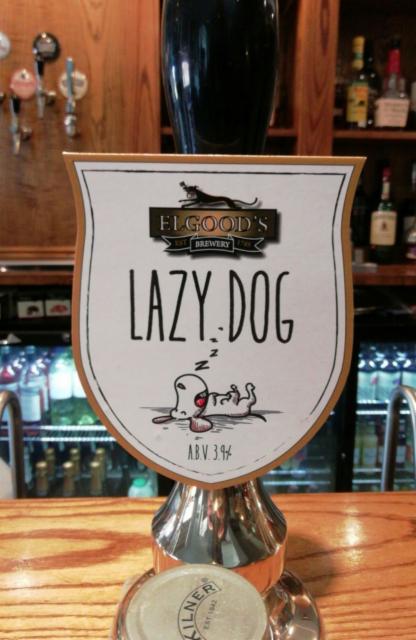 Lazy Dog 3.9%, Elgood's Brewery, England