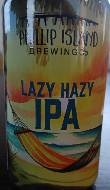 Lazy Hazy IPA 6.5%, Phillip Island Brewing co, Australia