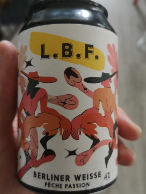 L.b.f. Berliner Weisse Peche Passion 4.0%, La Brasserie Fondamentale (L.B.F.), France
