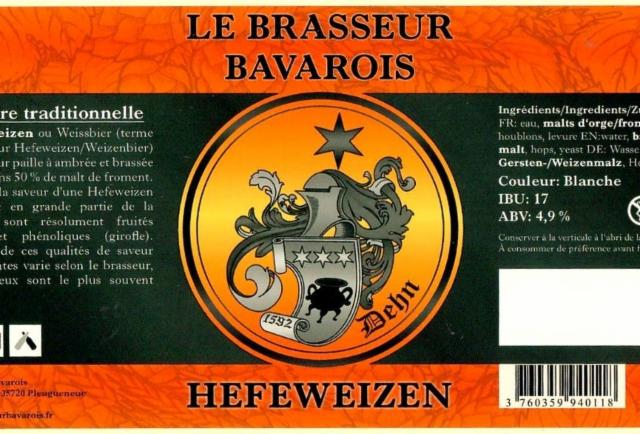 Le Brasseur Bavarois Hefeweizen 4.7%, Le Brasseur Bavarois, France