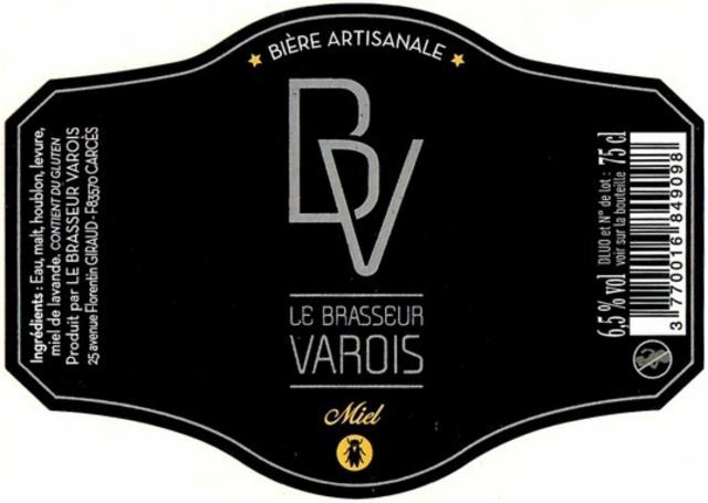Le Brasseur Varois Miel 6.5%, Le Brasseur Varois, France