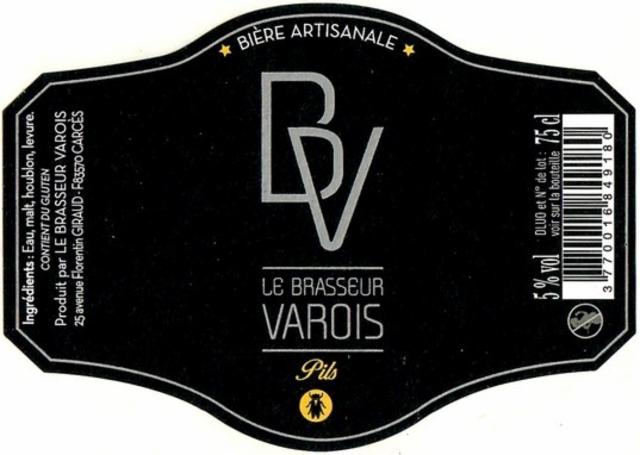 Le Brasseur Varois Pils 5.0%, Le Brasseur Varois, France