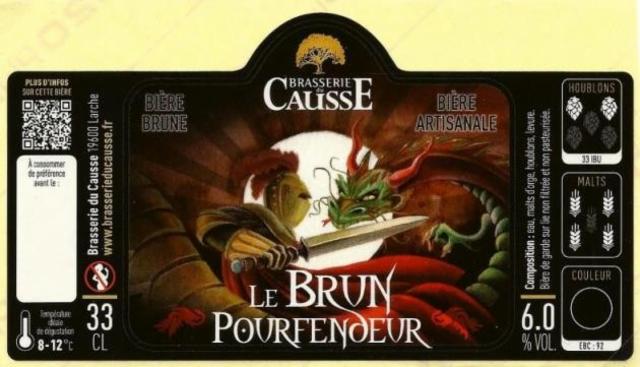 Le Brun Pourfendeur 6.0%, Brasserie Du Causse, France