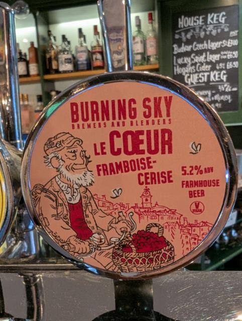 le coeur 5.2%, Burning Sky Brewery, England