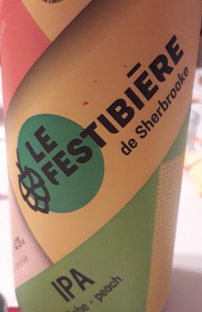 Le Festibière de Sherbrooke Ipa pêche 5.6%, Brasseurs du Monde / Le Picoleur, Canada