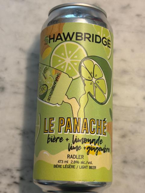 Le Panaché lime + gingembre 2.8%, Shawbridge - Microbrasserie et Charcuteries, Canada