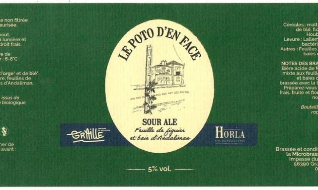 Le Poto D'En Face 5.0%, Microbrasserie Horla, France