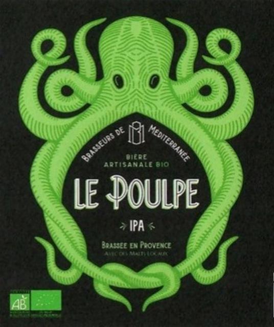 Le Poulpe IPA 6.0%, Brasseurs De Méditerranée (Le Poulpe), France