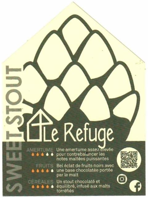 Le Refuge Sweet Stout, Brasserie Le Refuge