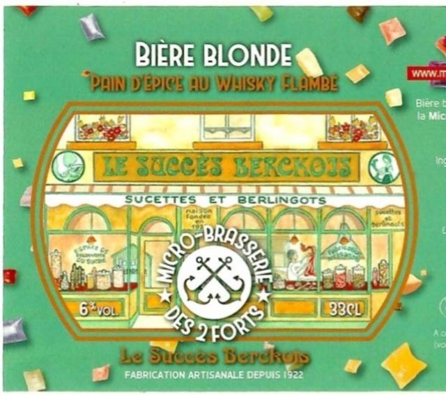 Le Succès Berckois - Pain D'Épice Au Whisky Flambé 6.0%, Microbrasserie Des 2 Forts, France