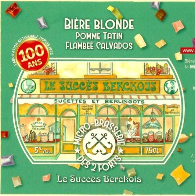 Le Succès Berckois - Pomme Tatin Flambée Calvados 6.0%, Microbrasserie Des 2 Forts, France