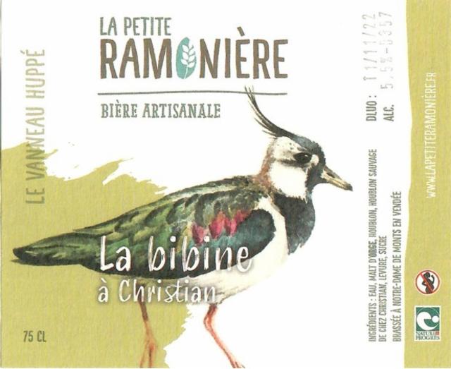 Le Vanneau Huppé - La Bibine À Christian 5.5%, La Petite Ramonière, France