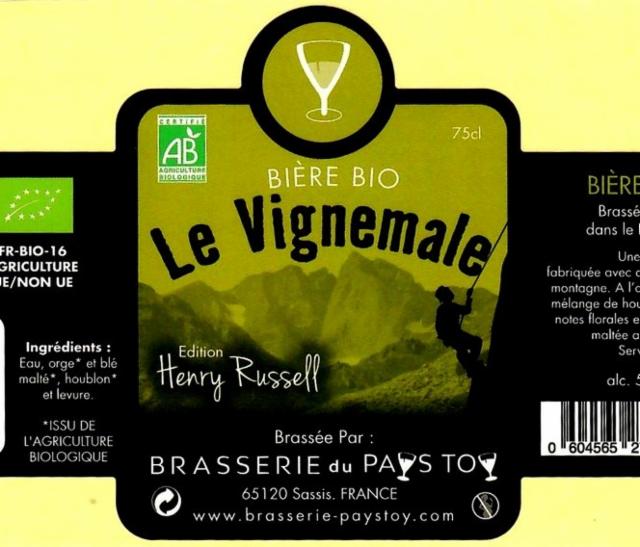 Le Vignemale 5.5%, Brasserie Du Pays Toy, France