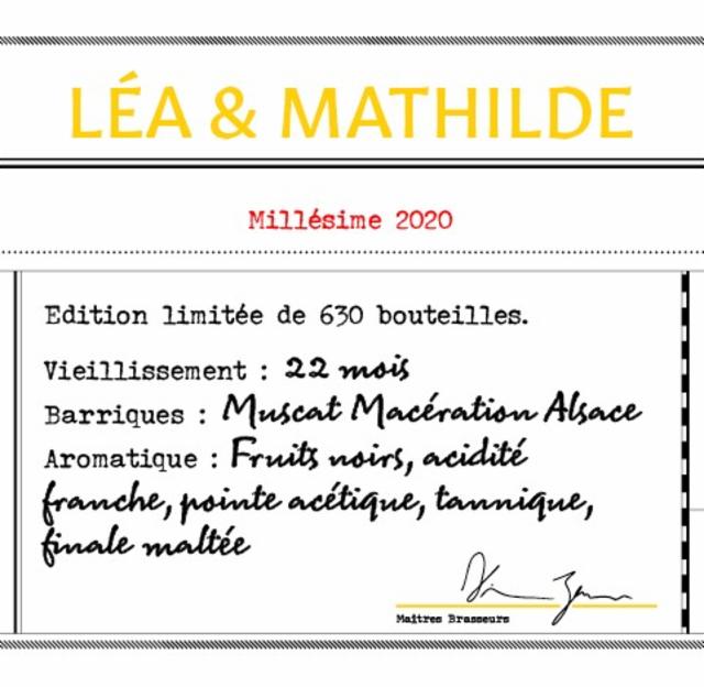 Léa & Mathilde 2020 7.3%, Les Intenables - Craft Beer, France