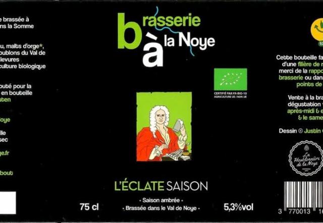 L'Éclate Saison 5.3%, Brasserie À La Noye, France