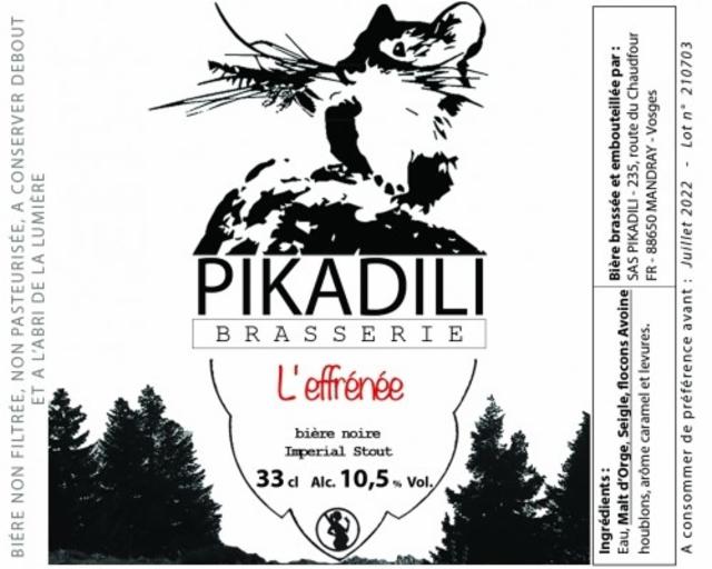 L'Effrénée 10.5%, Brasserie Pikadili, France