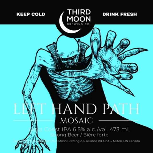 Left Hand Path - Mosaic 6.5%, Third Moon Brewing Company, Canada