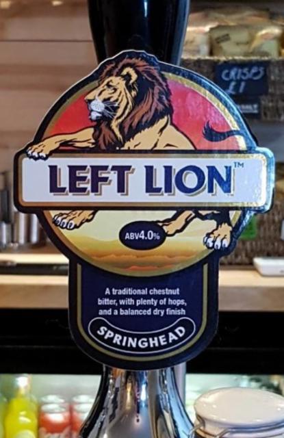 Left Lion 4.0%, Springhead Fine Ales, England