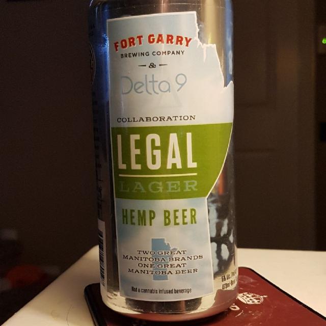 Legal Lager 5.0%, Fort Garry Brewing, Canada