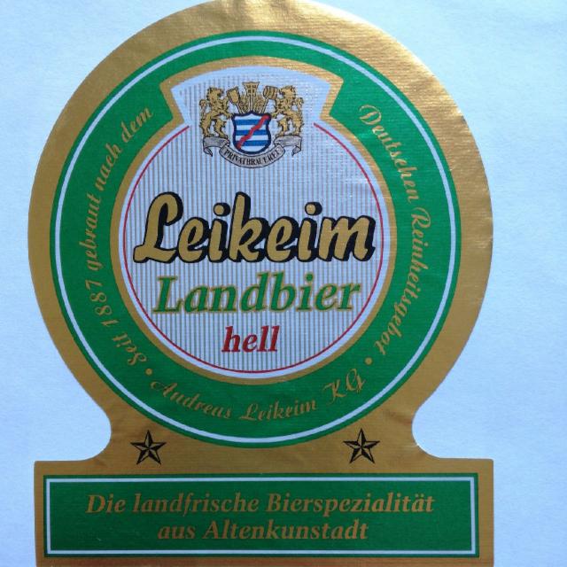 Leikeim Landbier Hell 4.7%, Familien-Brauhaus Leikeim, Germany