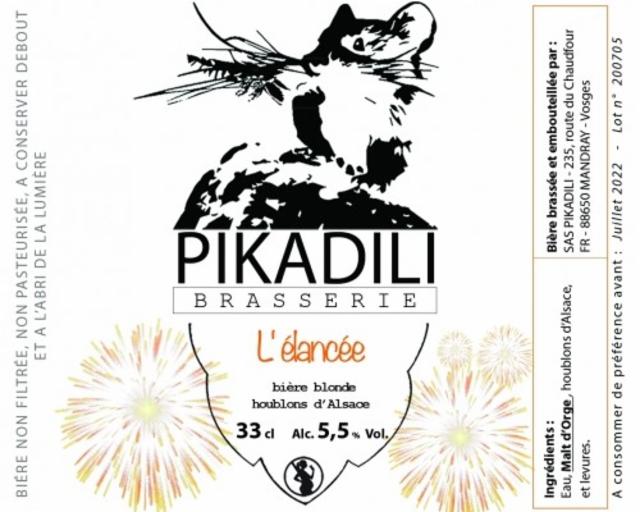 L'Élancée 5.0%, Brasserie Pikadili, France