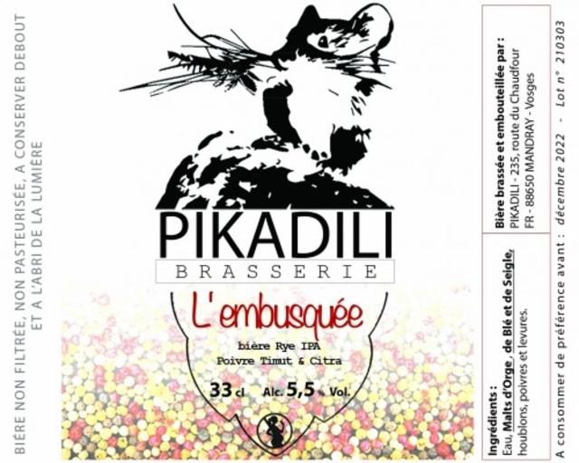 L'Embusquée 5.5%, Brasserie Pikadili, France