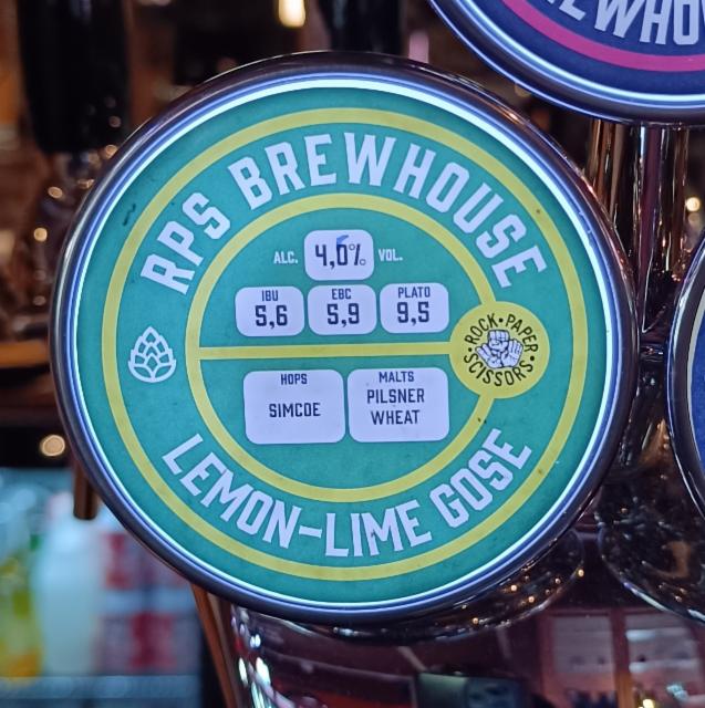 Lemon-Lime Gose 4.6%, RPS Brewhouse, Finland