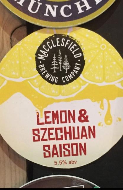 Lemon And Szechuan Saison 5.5%, Macclesfield Brewing Co., England